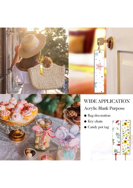 20 Adet 2.4X14CM 20 Adet Boş Imleri Seti Şeffaf Akrilik Kitap Ayraçları Çin Tarzı Püsküller ile Öğrenci Dıy El Sanatları Projeleri Için Mevcut Etiketi (Yurt Dışından) fırsatları