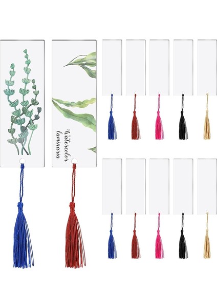 20 Adet 2.4X14CM 20 Adet Boş Imleri Seti Şeffaf Akrilik Kitap Ayraçları Çin Tarzı Püsküller ile Öğrenci Dıy El Sanatları Projeleri Için Mevcut Etiketi (Yurt Dışından) indirimleri