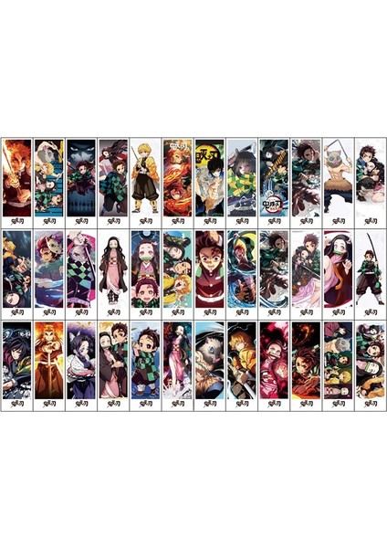 OSS22770GM2 36 Adet/takım Anime Iblis Avcısı Kimetsu Hiçbir Yaiba Öğrenciler Için Kitap Ayracı Kağıt Tutucu Kırtasiye Kitap Mark Ofis Okul Malzemeleri (Yurt Dışından) modelleri