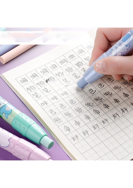 1 Adet Yeşil Yedekler Kawaii Kalem Tipi Kauçuk Silgi Sevimli Karikatür Değiştirilebilir Çekirdek Kurşun Kalem Silgisi Okul Için Kore Kırtasiye Çocuk Hediye Ofis Malzemeleri (Yurt Dışından) fırsatları