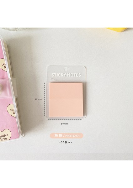 Pembe 50 Yaprak Şeffaf Yapışkan Notlar Kawaii Bloknot Günlük Yapılacaklar Listesi Not Kağıdı N Kez Çıkartmalar Kore Kırtasiye Ofis (Yurt Dışından)