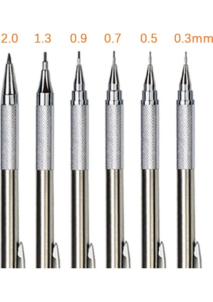 2 Adet 0.9mm Sıcak Satış Yeni 0.5/0.7/0.9/1.3/2.0mm Hb Metal Mekanik Kurşun Kalem Kurşun Kalem ile Öğrenci Boyama ve Yazma Okul Kırtasiye (Yurt Dışından)