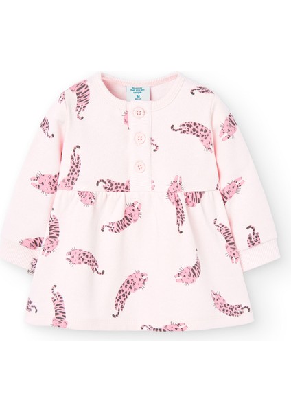 Kız Bebek Elbise Desenli