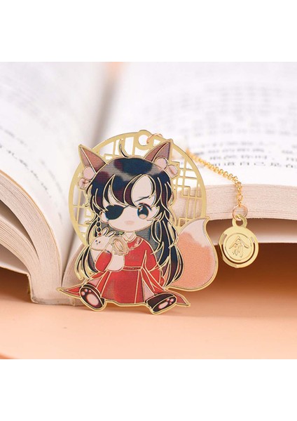 B 3 Evcilleştirilmemiş Mo Dao Zu Shi Şeytani Yetiştiriciliğin Büyük Ustası Wei Wuxian Lan Wangji Metal Oyma Kitap Ayracı (Yurt Dışından)