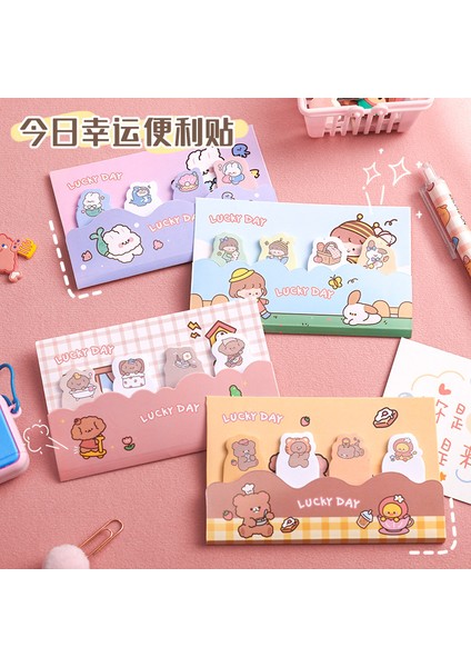 02 Kawaii Şanslı Gün Mini Dizin Not Defteri Yapışkan Notlar Yapılacaklar Listesi Planlayıcısı Etiket Sayfası Bayrakları Dekor Kırtasiye Sevimli Okul Malzemeleri (Yurt Dışından) fiyatları