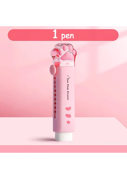 Pembe Kawaii Kedi Pençe Silgi Itme-Çekme Karikatür Sevimli Kurşun Kalem Silgisi Öğrenci Kauçuk Kalem Şekli Kalem Kauçuk Okul Malzemeleri Kırtasiye (Yurt Dışından)
