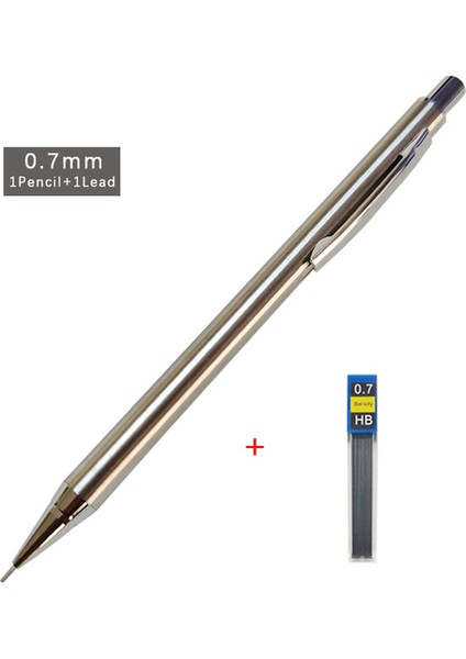 0.7 Kalem ve Kurşun Tam Metal Mekanik Kurşun Kalem 0.3mm/0.5mm/0.7mm/0.9mm Yüksek Kaliteli Hb Otomatik Kalemler Yazma Okul Kalemleri Ofis Malzemeleri (Yurt Dışından)