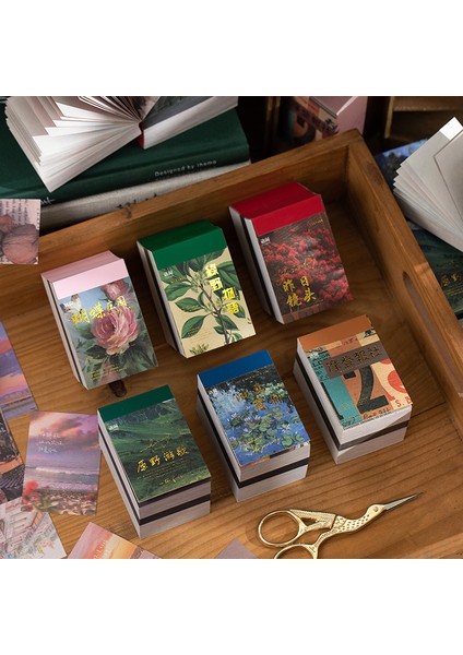 C Journamm 450 Adet/paket Turnusol Kağıdı Vintage Malzemeler Mini Kitap Scrapbooking Malzemeleri Dıy Fotoğraf Albümü Dekor Kırtasiye Kuşe Kağıt (Yurt Dışından) fiyatları