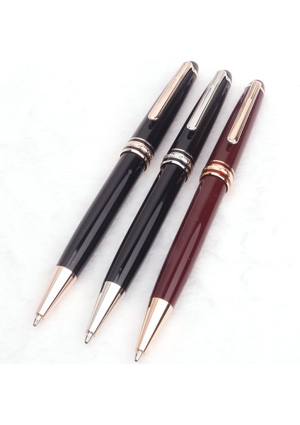 SILVER-FOUNTAIN-145 Monte Meisterstuck Koleksiyonu Siyah Reçine Tükenmez Blance MB Rollerball Kalemler Platin Kaplamalı Inlay Serisi Numara 163 Kutuyu Ver (Yurt Dışından) modelleri