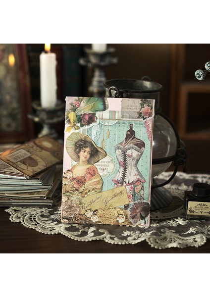 Stil 5 20 Adet/paket Vintage Malzemeler Turnusol Kağıdı Dekor Kırtasiye Dıy Scrapbooking Kolaj Günlük Tutma Estetik Kraft El Işi Kağıdı (Yurt Dışından) fırsatları