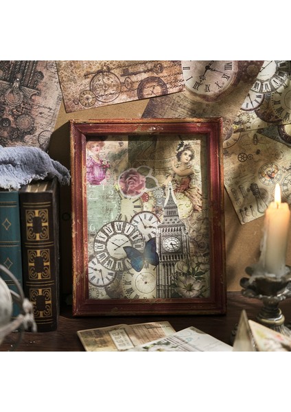 Stil 5 20 Adet/paket Vintage Malzemeler Turnusol Kağıdı Dekor Kırtasiye Dıy Scrapbooking Kolaj Günlük Tutma Estetik Kraft El Işi Kağıdı (Yurt Dışından) indirimleri