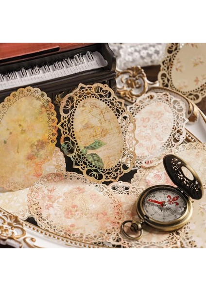 Bir Yoofun 10 Adet/grup Vintage Köri Dantel Bloknot Malzeme Kağıt Önemsiz Dergisi Scrapbooking Kartları Retro Arka Plan Dekorasyon Kağıdı (Yurt Dışından) indirimleri