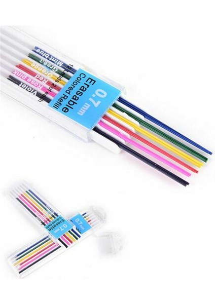 12 Adet 6 Renk 12 Adet Kutu 0.7mm Renkli Mekanik Kurşun Kalem Dolum Kurşun Silinebilir Öğrenci Sabit Özel Renkli Mekanik Kurşun Kalem Çekirdeği (Yurt Dışından) modelleri
