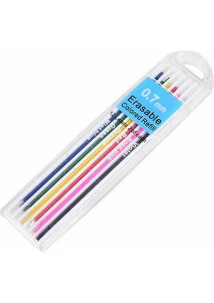 12 Adet 6 Renk 12 Adet Kutu 0.7mm Renkli Mekanik Kurşun Kalem Dolum Kurşun Silinebilir Öğrenci Sabit Özel Renkli Mekanik Kurşun Kalem Çekirdeği (Yurt Dışından) indirimleri