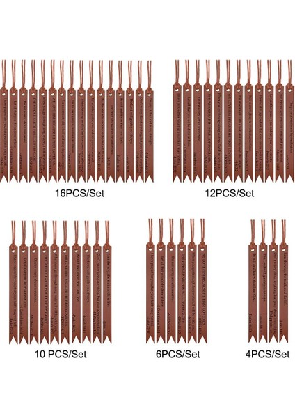 12PCS-SET 16/12/10/6/4pcs Deri Incil Yer Imleri Hıristiyan Yer Imleri Dini Yer Imleri Ilham Verici Incil Ayet Yer Imleri Kilise Hediyeleri (Yurt Dışından) fiyatları