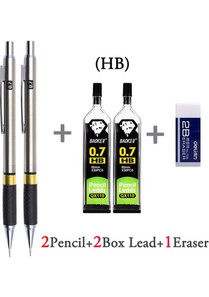2pen 0.7 Hb Kurşun 0.5 0.7 0.9 1.3 2.0 Mmmetal Mekanik Kurşun Kalem Seti Sanat Kalemleri Hb 2b 2h Kurşun Çizim Mekanik Kurşun Kalemler Yazma, Eskiz Için (Yurt Dışından)