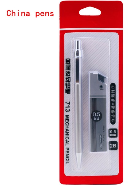 20 Adet Mürekkep Siyah Lüks Kalite 713 Metal Set Mekanik Kurşun Kalem Ofis Okul Malzemeleri/kalemler Tedarik Öğrenci Kırtasiye Sanat Otomatik Kalem (Yurt Dışından) fiyatları