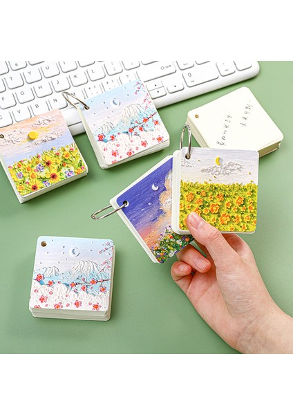 A3 Boş Kelime Kartı El Yazısı Kart Kedi Notu Yaratıcı Sadelik Not Defteri Mini Bloknot Dizüstü Taşınabilir Günlüğü Kawaii Kırtasiye (Yurt Dışından) modelleri