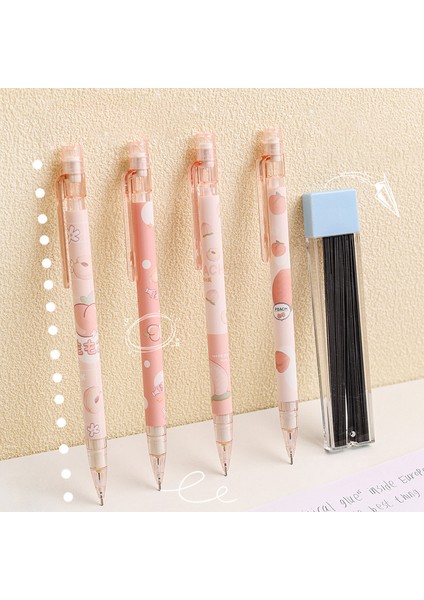 1 Kutu Yedekler 1 Adet 0.5mm Bal Şeftali Sevimli Basın Mekanik Kurşun Kalem Otomatik Kalem Ofis Okul Malzemeleri Öğrenci Kawaii Kırtasiye Hediyeler Dolum (Yurt Dışından) modelleri