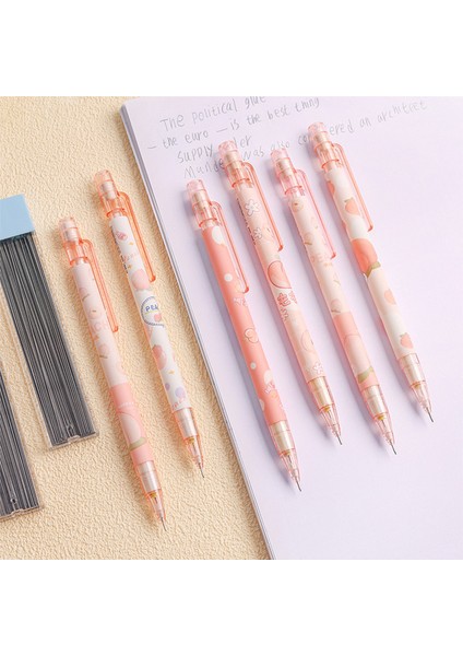 1 Kutu Yedekler 1 Adet 0.5mm Bal Şeftali Sevimli Basın Mekanik Kurşun Kalem Otomatik Kalem Ofis Okul Malzemeleri Öğrenci Kawaii Kırtasiye Hediyeler Dolum (Yurt Dışından) fırsatları