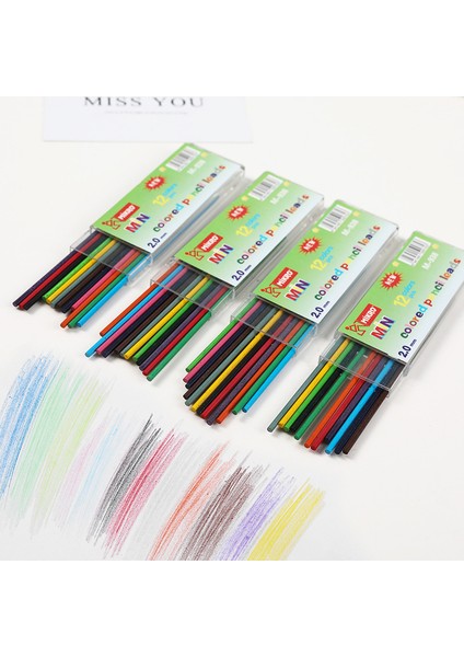 1 Kalem Renk Seti B Otomatik 2.0mm Mekanik Plastik/metal Kalem Kaymaz Kavrama 12 Renkli Kurşun Siyah Yedekler Çizim Kalemtıraş Öğrenci Ofisi (Yurt Dışından) indirimleri
