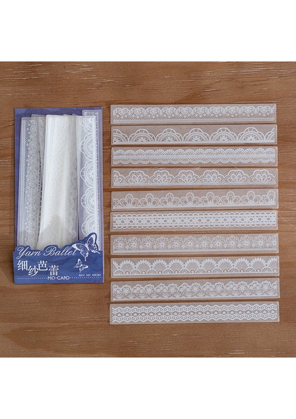 F Dimi 30 Sayfa Yarım Ray Dantel Vintage Malzeme Kağıt Beyaz Mürekkep Retro Kağıtları Deco Günlüğü Dıy Scrapbooking Önemsiz Günlük Not Defteri (Yurt Dışından)