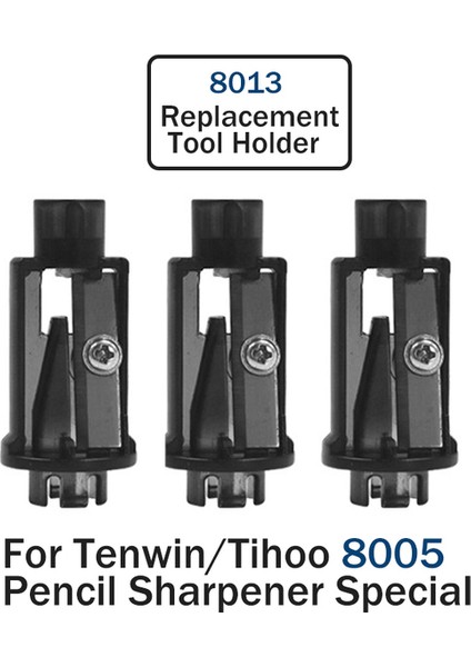 8013-3 Adet Tenwin/tihoo 8013 Bıçak Tutucu Yedek Parça Yedek Takım Tutucu 8005 Elektrikli/manuel 2 In 1 Otomatik Kalemtıraş (Yurt Dışından)