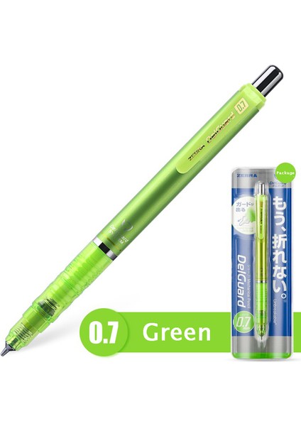MA85 Yeşil 0.7mm 1 Adet Zebra MA85 Delguard Mekanik Kurşun Kalem 0.3/0.5/0.7mm Kırılma Önleyici Çekirdek Lapicero Yazma Çizim Malzemesi Escolar Papelaria (Yurt Dışından)