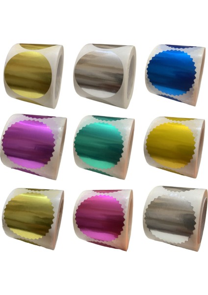 5 cm 250 Adet I 50MM Dişli Etiket Lazer Altın Parlak Etiketler Dekor Etiketi Kabartma Damga Hediye Kutusu Packag Mühür Paketi Hediye Karalama Defteri Çıkartmaları (Yurt Dışından) fiyatları