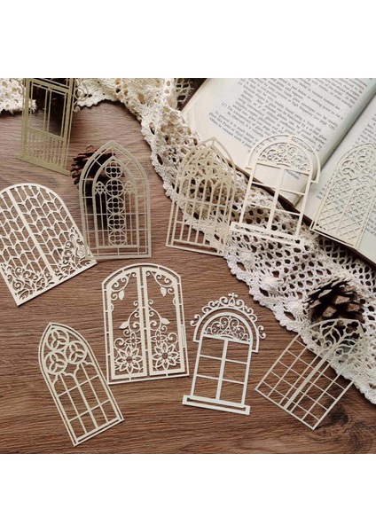 Stil 1 Vintage Dantel Kağıt Estetik Içi Boş Pencere Kraft El Işi Kağıdı Dıy Scrapbooking Malzeme Dekor Önemsiz Dergisi Okul Kırtasiye Bloknot Kağıdı (Yurt Dışından)