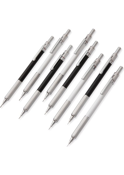 0.7mm Beyaz Yüksek Kaliteli Metal Mekanik Kurşun Kalem Sanat Çizim Tasarımı 2b Hb 0.3,0.5,0.7,0.9mm Otomatik Kalem Düşük Ağırlık Merkezi Yazma (Yurt Dışından) indirimleri