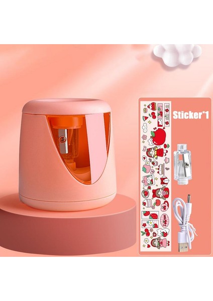 Pembe Dayanıklı Elektrikli Renkli Otomatik Kalemtıraş Renkli Kalemler Için Keskinleştirmek Mekanik Ofis Okul Malzemeleri Kırtasiye (Yurt Dışından) indirimleri