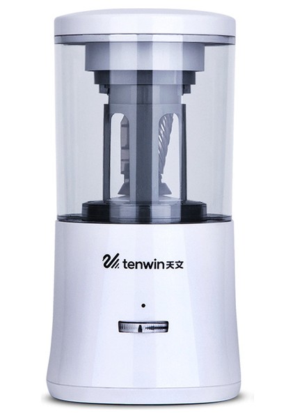 Beyaz Elektrikli Kalemtıraş Regargeable Kroki Kalemtıraş Tam Otomatik Kalemtıraş Otomatik Durdurma 6-8mm Renkli (Yurt Dışından)