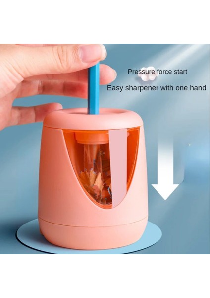 Kırmızı Otomatik Elektrikli Kalemtıraş Çok Fonksiyonlu Ağır USB Mekanik Okul Ilköğretim Öğrencileri Çocuk Kırtasiye Hediye (Yurt Dışından) modelleri