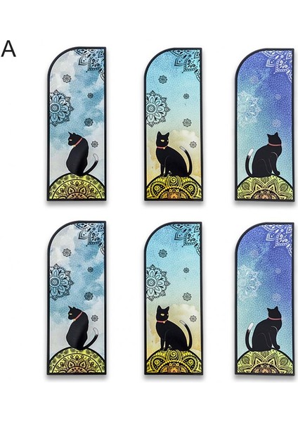 F Koku Yok Kitap Klipleri Şeffaf Çizilmez 6 Stil Sevimli Siyah Kedi Günlük Yer Imleri Kitap Ayraçları Okuma Asistanı (Yurt Dışından) fırsatları