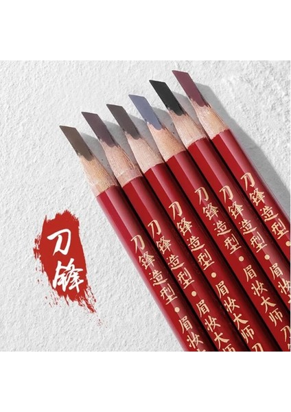 06 Şarap Kırmızı Suya Dayanıklı Kaş Kalemi Çekme Kablosu Işaretleme, Anahat, Dövme Tonu Makyajı ve Microblading Kaş Pmu Için Soyulabilir Kaş Kalemi (Yurt Dışından)