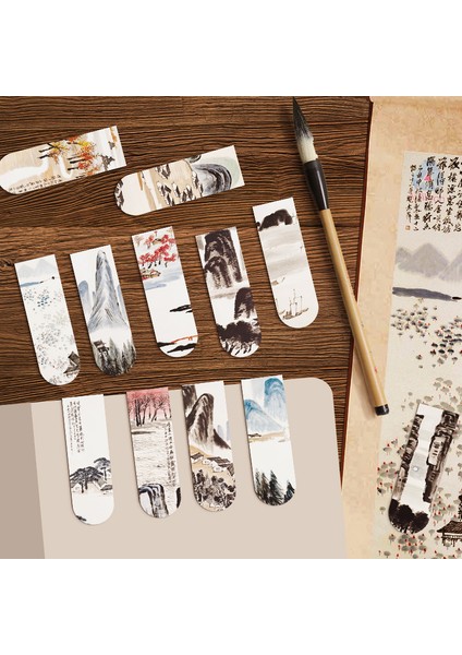 G 1 Adet Manyetik Kitap Ayracı Çin Ünlü Resim Qi Baishi Antika Sanat Sayfa Klasörü Kitap Okuyucular Kırtasiye Malzemeleri (Yurt Dışından) fiyatları
