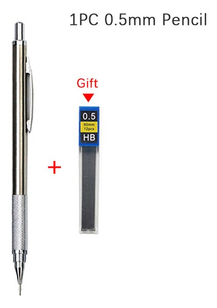 1 Adet 0.5mm Kalem 0.3 0.5 0.7 0.9 1.3 2.0mm Mekanik Kalem Seti Tam Metal Sanat Çizim Boyama Otomatik Kurşun Kalem Ofis Okul Kaynağı (Yurt Dışından)