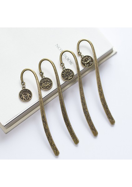 Başak Oniki Takımyıldızı Metal Yer Imleri Takımyıldızı Sembolü Kolye Klasik Desen Arkaik Metal Yer Imleri (Yurt Dışından)