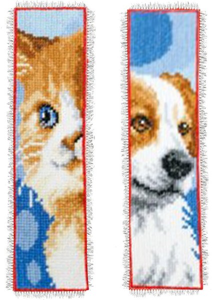 Kedi Köpek 2 Adet Hayvan 2-Strand 14CT Sayılan Çapraz Dikiş Püskül Imleri Nakış Kiti (Yurt Dışından) fırsatları