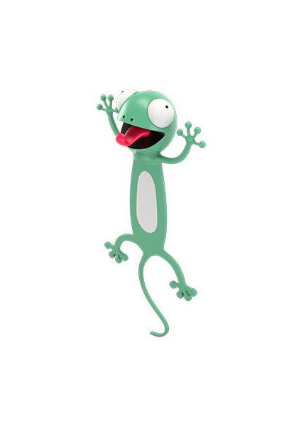 Geko 3D Stereo Güzel Karikatür Hayvan Imleri Pvc Malzeme Yaratıcı Kitap Işaretleyiciler Ofis Okul Kırtasiye Hediye Kitap Ayracı (Yurt Dışından)