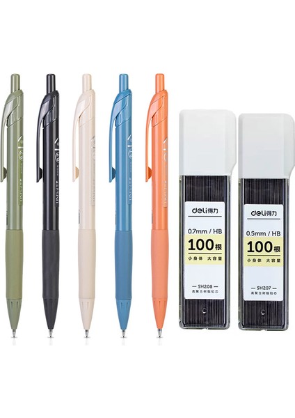 0.5mm-2pen-3core Deli 0.5/0.7mm Mekanik Kurşun Kalem Hb Kalem Seti Otomatik Kalem Çekirdek Dolum Sanat Çizim Eskiz Öğrencileri Okul Malzemeleri (Yurt Dışından) fiyatları
