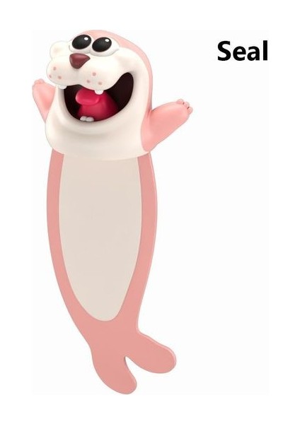 Mühür Yaratıcı 3D Yer Imi Komik 3D Stereo Hayvan Yer Imi Kedi Kurt Tavşan Eşek Panda Imi Okuma Etiketi Öğrenci Öğrenme Hediye (Yurt Dışından)