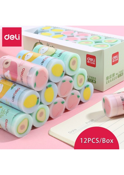 71053-3 Adet Deli 3 Adet/takım Meyve Silgi Kawaii Karikatür Kalem Kauçuk Okul Kırtasiye Düzeltme Malzemeleri Çocuklar Için Yazma Çizim Silgi (Yurt Dışından) fiyatları