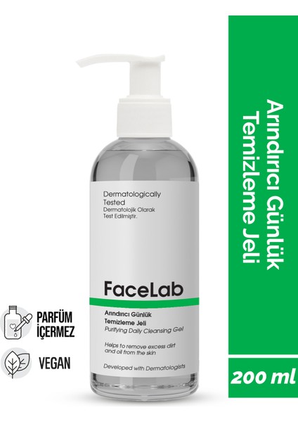 Arındırıcı ve Yatıştırıcı Yüz Temizleme Jeli - Purifying And Calming Facial Cleansing Gel 200 ml