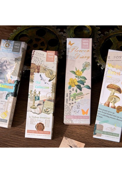 Stil 4 Mr.paper 4 Stil Vintage Stil Yaldız Kutulu Yer Imleri El Kitabı Dekorasyon Malzemesi Öğrenci Okuma Yer Imleri Kırtasiye (Yurt Dışından) modelleri