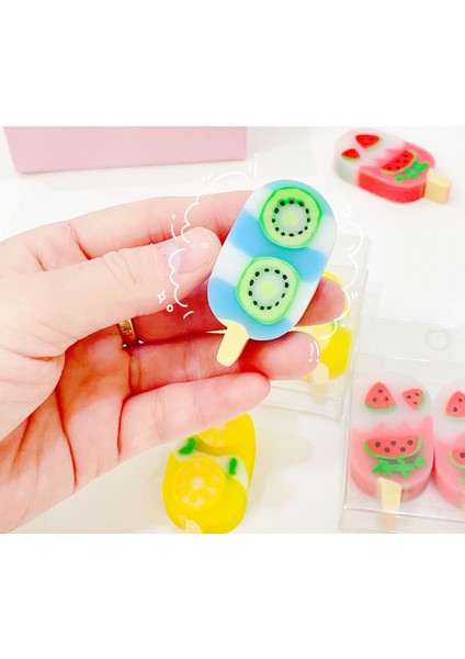 Lemon 2 Adet/takım Yenilik Yaz Dondurma Kauçuk Silgi Kawaii Silgi Okul Kırtasiye Çocuk Öğrenciler Serin Ödüller Ofis Malzemeleri Hediye (Yurt Dışından) modelleri