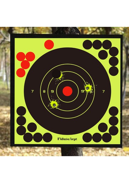 Z3 Atış Hedefleri 10 Adet/grup Atış Hedefi Çıkartmaları 8x8 Inç Yapışkanlı Reaktif Kendinden Yapışkanlı Atış Hedefleri Çekim Eğitimi Için Sıçrayan Kağıt (Yurt Dışından) modelleri