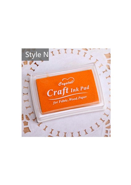 N 15 Renk Inkpad El Yapımı Dıy Zanaat Yağ Bazlı Mürekkep Pedi Kumaş Ahşap Kağıt Scrapbooking Mürekkep Pedi Parmak Boyama (Yurt Dışından)