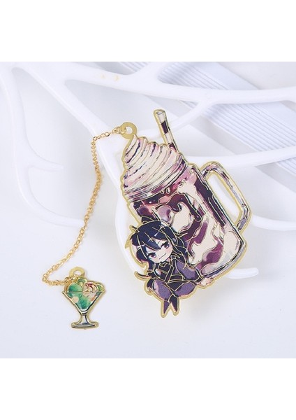 Stil 5 1 Adet Mo Dao Zu Shi Şeytani Yetiştiriciliğin Büyük Ustası Yaz Karikatür Metal Kitap Ayracı Wei Wuxian, Lan Wangji Içi Boş Kitap Ayracı (Yurt Dışından)